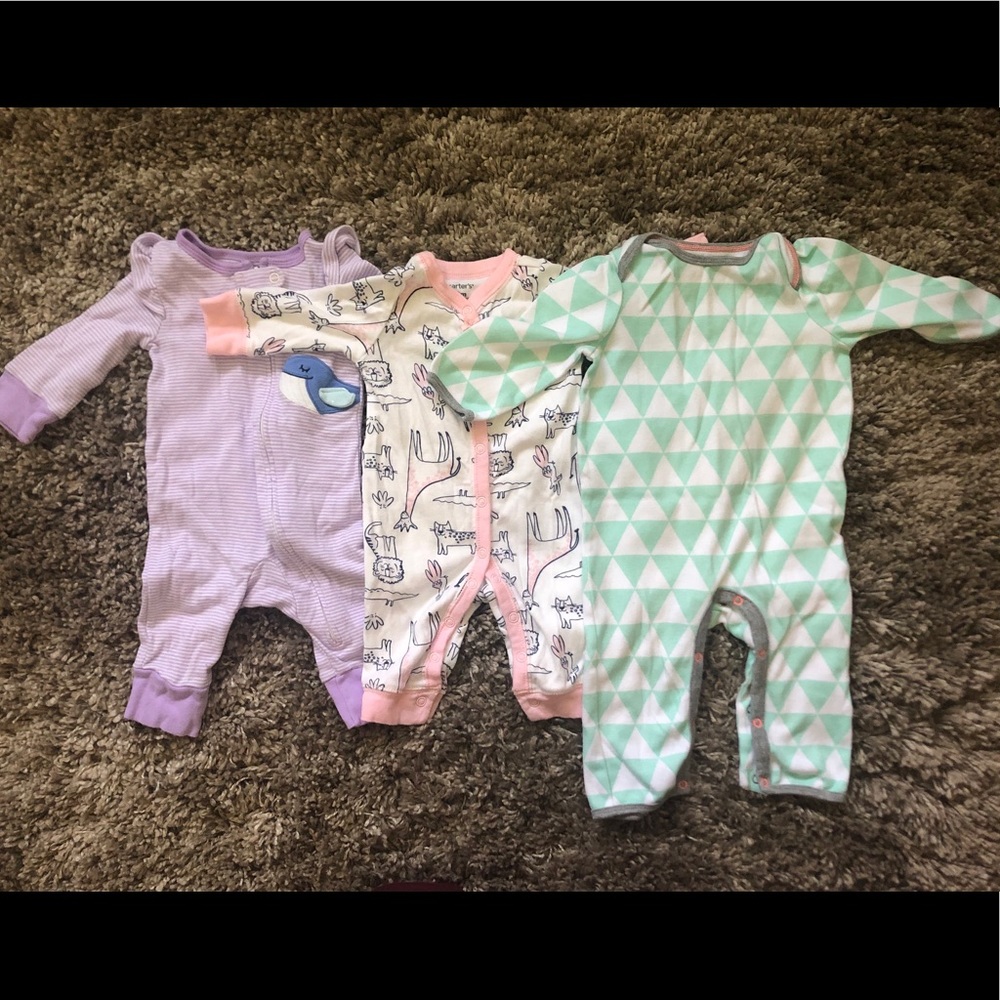 Carter’s/cloud island sleepers lot of 3